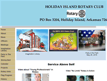 Tablet Screenshot of holidayislandrotary.com